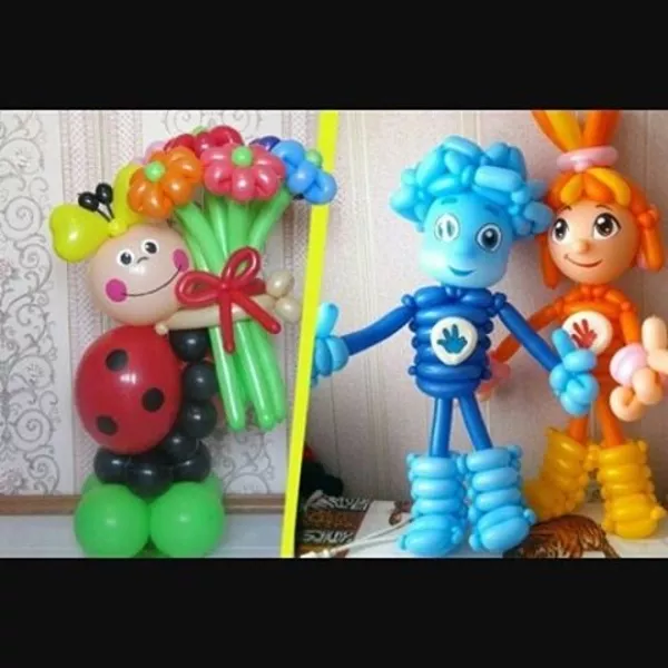Воздушные шары,  шар цифра,  шар фигура,  Оформление шарами детских празд