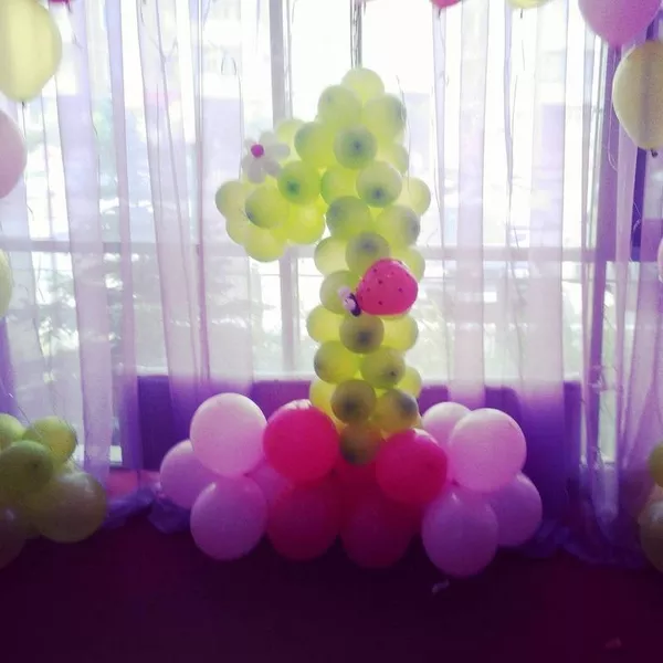 Воздушные шары,  шар цифра,  шар фигура,  Оформление шарами детских празд 11
