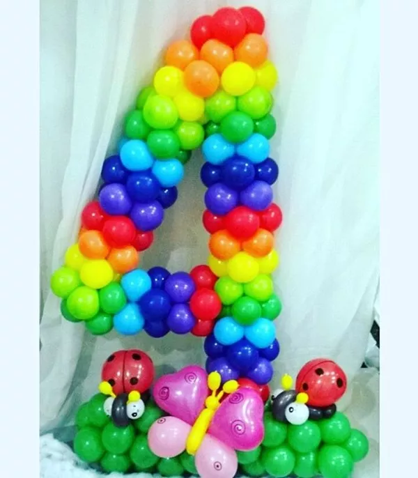Воздушные шары,  шар цифра,  шар фигура,  Оформление шарами детских празд 12