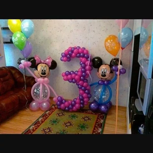 Воздушные шары,  шар цифра,  шар фигура,  Оформление шарами детских празд 15