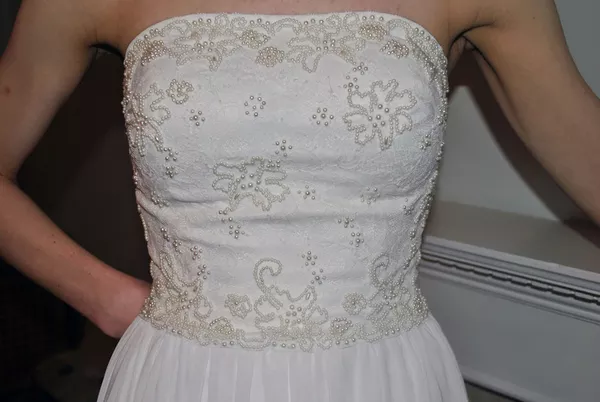 Эксклюзивное свадебное платье со шлейфом 4