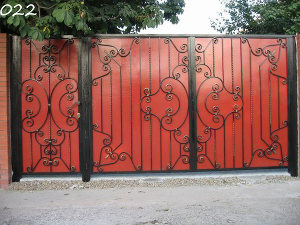 Ворота кованые 4