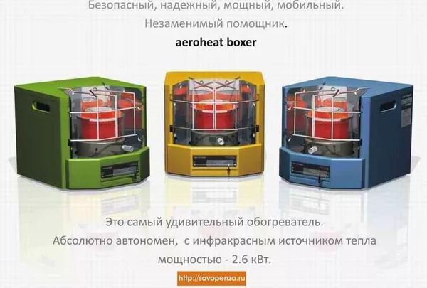 Автономные обогреватели Aeroheat по цене производителя ЗАО Саво